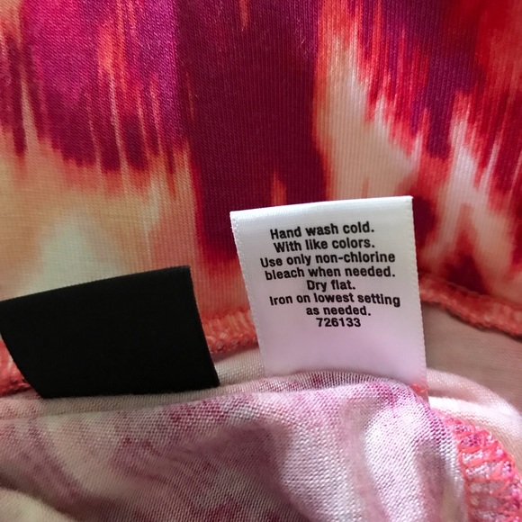 a.n.a. pink tie dye maxi skirt • size large - Picture 3 of 4